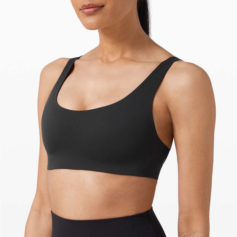 Lululemon | In Alignment Straight Strap Bra A/B | Black — Size 6
